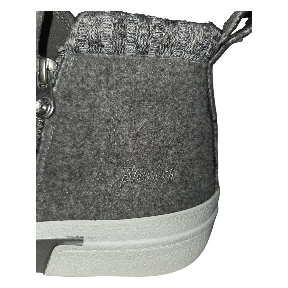 Blowfish Malibu Walkabout Gray Fabric Ankle Boots High Top Sneakers Womens 11M